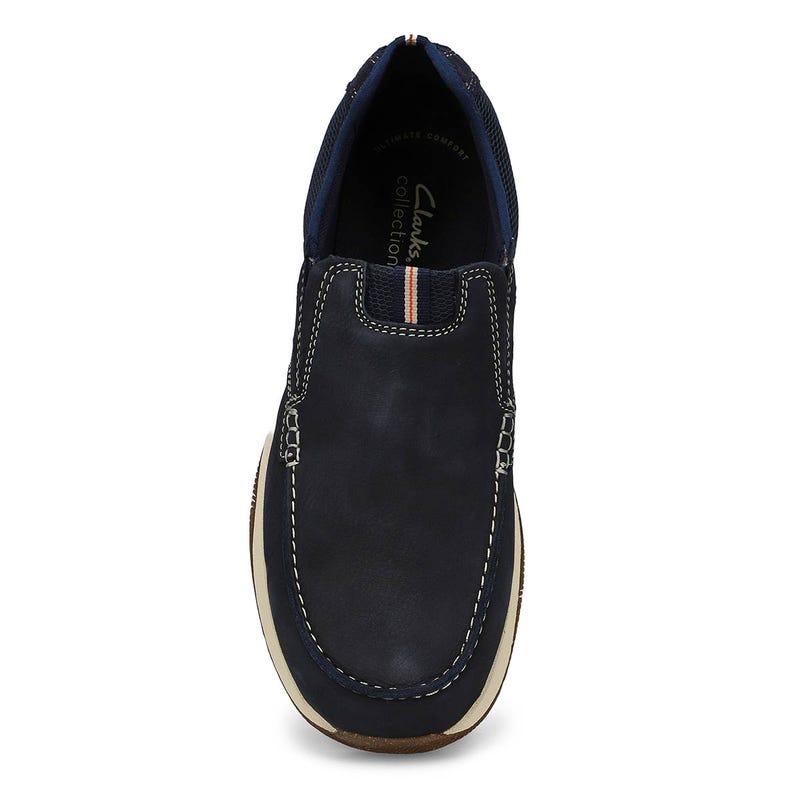 Men's Sailview Step Wide Casual Slip On Loafer - Navy
