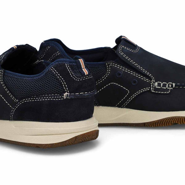 Men's Sailview Step Wide Casual Slip On Loafer - Navy