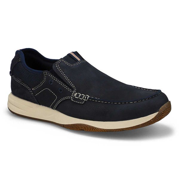 Men's Sailview Step Wide Casual Slip On Loafer - Navy