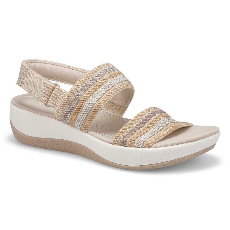 Women's Arla Stroll Casual Wedge Sandal - Beige Combi