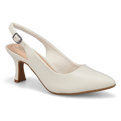 Escarpin Kataleyna Step, blanc cassé, femmes