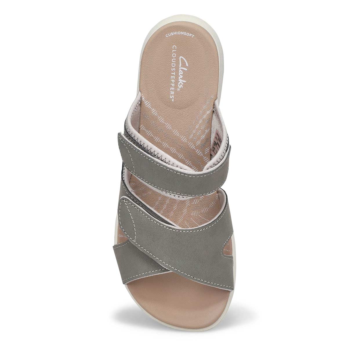 thumbnail image 2 of Clarks Women's Mira Ease Slide Sandal - Cloudsteppers Comfort With Textile Upper 2 of 13