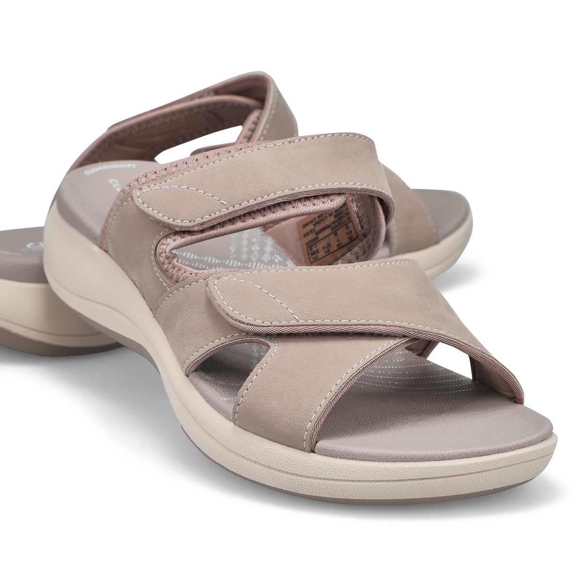 thumbnail image 2 of Clarks Women's Mira Ease Slide Sandal - Cloudsteppers Comfort With Textile Upper 2 of 13