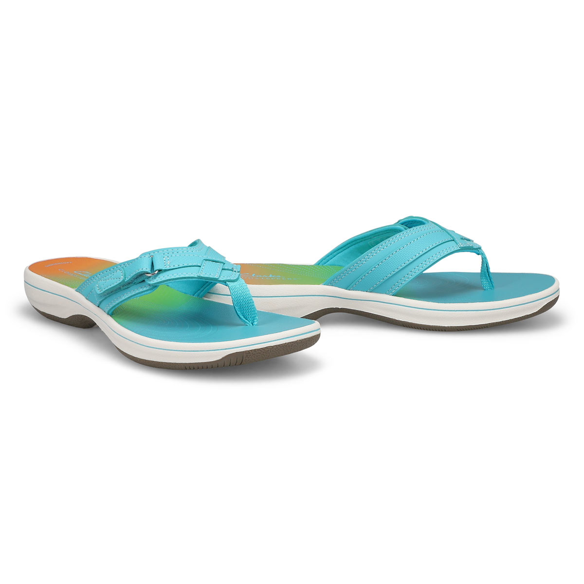 Tongs BREEZE SEA, turquoise ombré, femmes