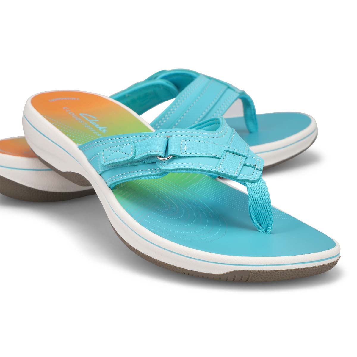 Tongs BREEZE SEA, turquoise ombré, femmes