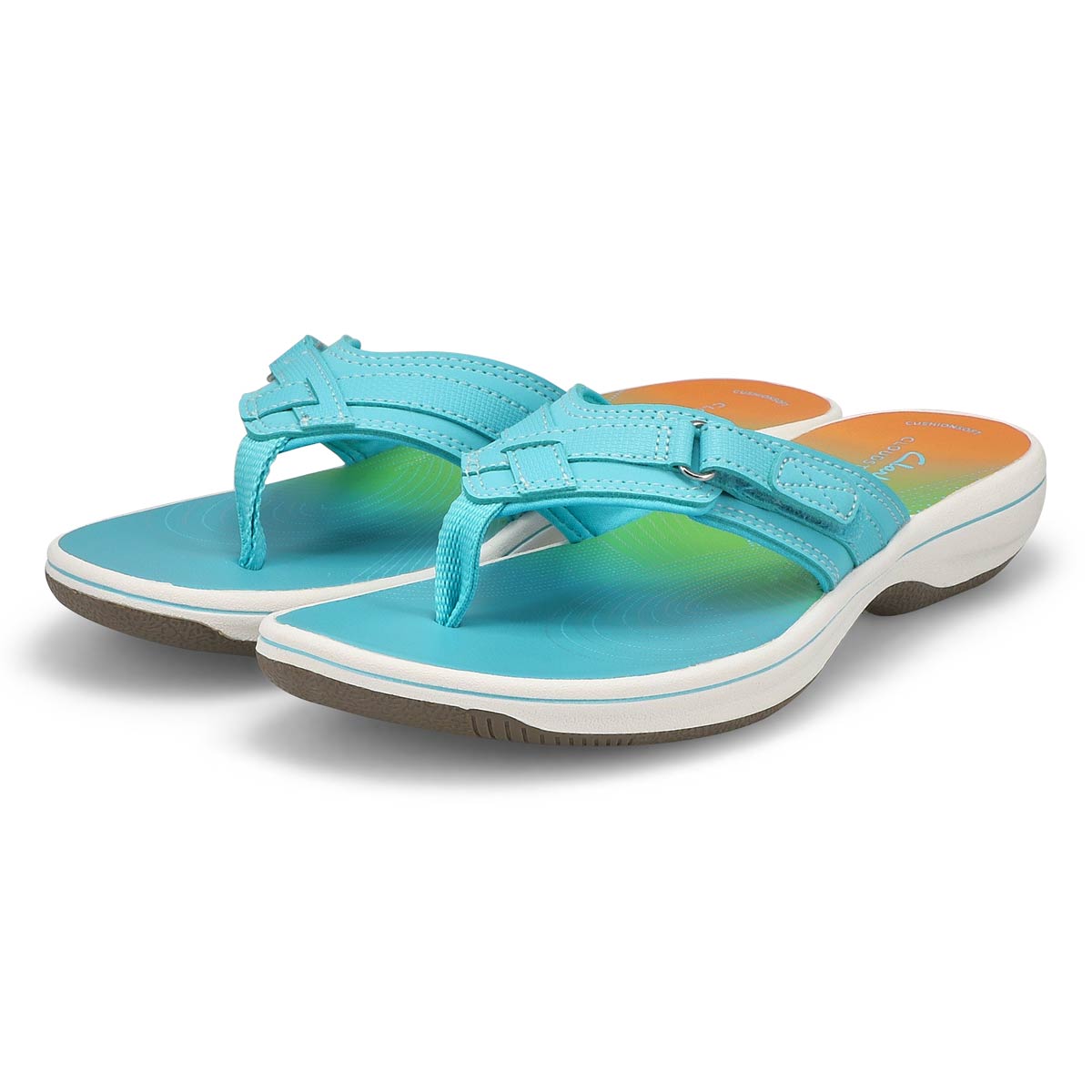 Tongs BREEZE SEA, turquoise ombré, femmes