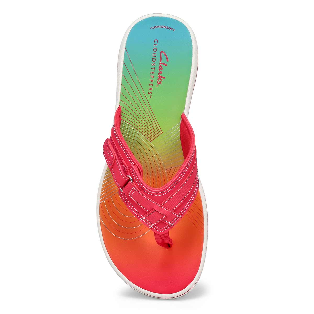 Tongs BREEZE SEA, rose vif ombré, femmes