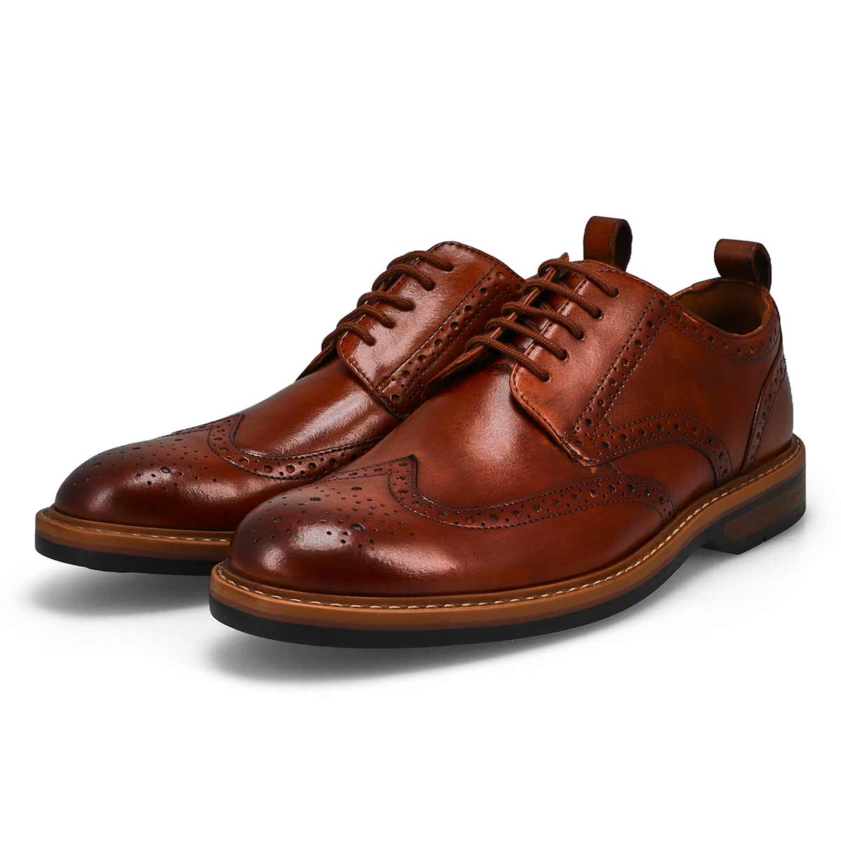 Richelieu habillé en cuir ALDWIN LIMIT, havane, hommes