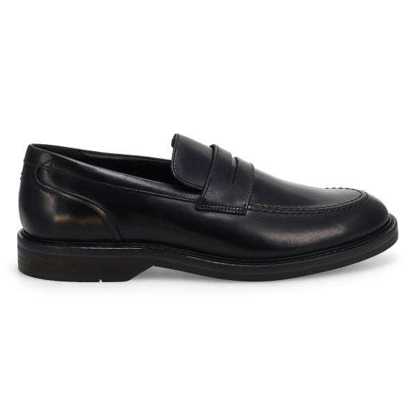 Chaussure habillée à enfiler en cuir ALDWIN STEP, noir, hommes