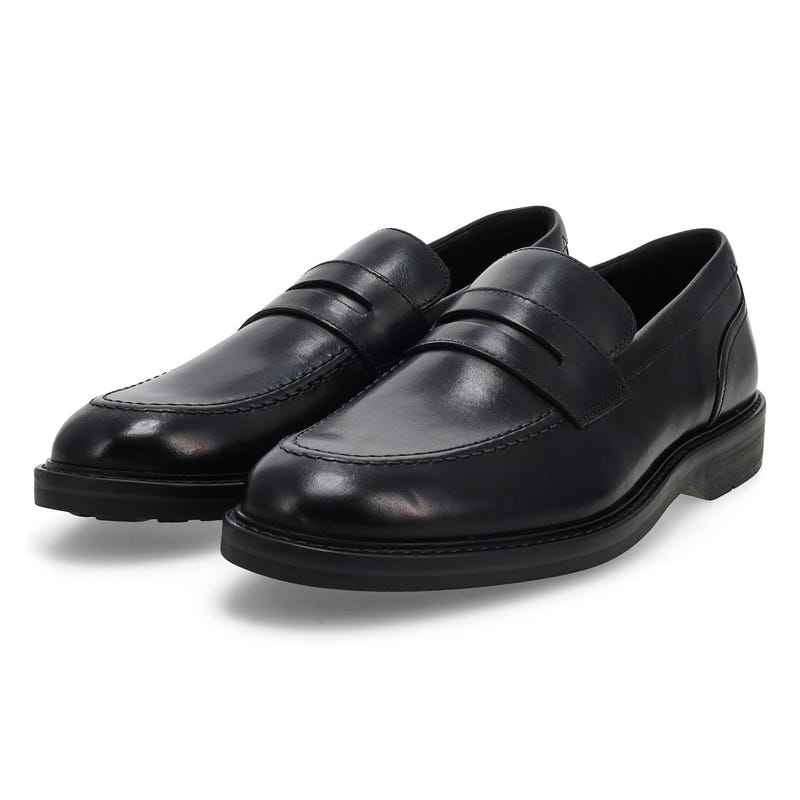 Chaussure habillée à enfiler en cuir ALDWIN STEP, noir, hommes