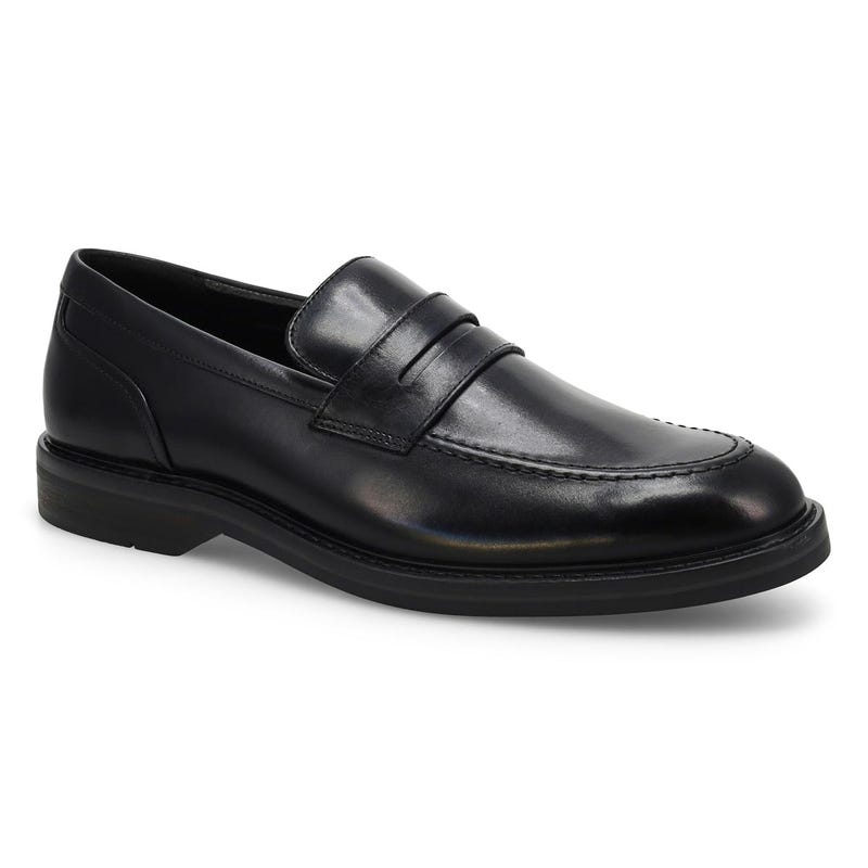 Chaussure habillée à enfiler en cuir ALDWIN STEP, noir, hommes