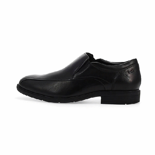 Clarks Men's Aldwin Step Leather Slip On Dres | SoftMoc.com
