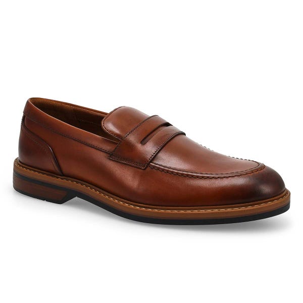 Chaussure habillée à enfiler en cuir ALDWIN STEP, havane, hommes