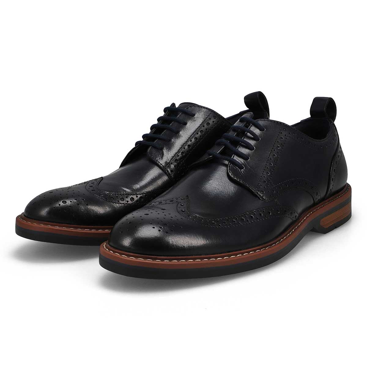 Richelieu habillé en cuir ALDWIN LIMIT, marine, hommes