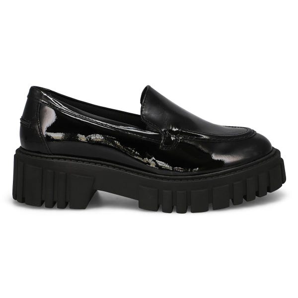 Women's Page Slip On Casual Loafer - Black Patent