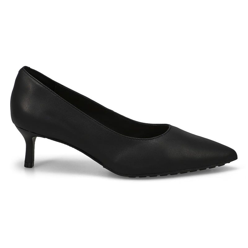 Escarpin en cuir ADELA COURT, noir, femmes