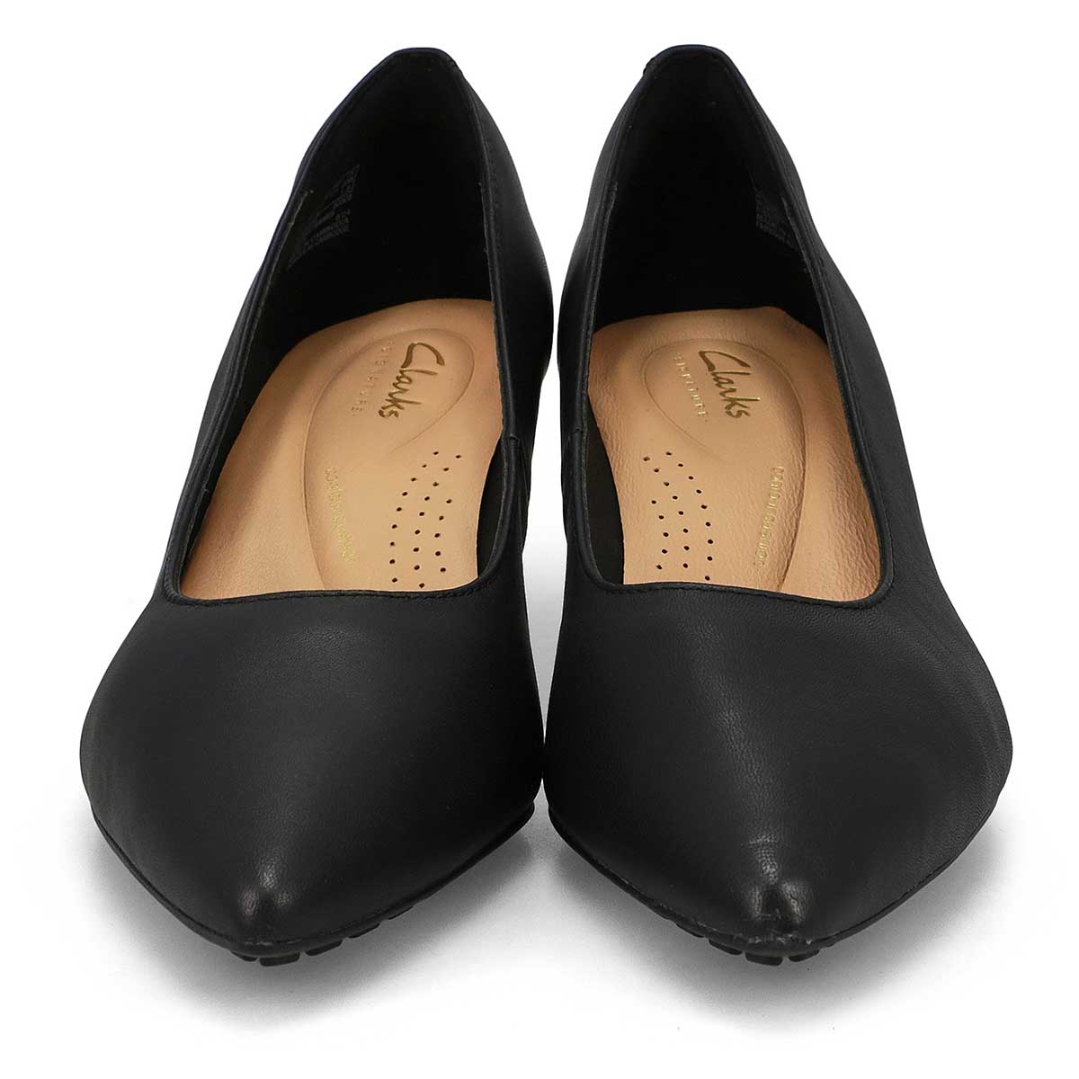 Escarpin en cuir ADELA COURT, noir, femmes