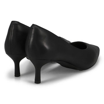 Women's  Adela Court Leather Dress Heel - Black