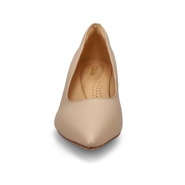 Escarpin en cuir ADELA COURT, sable, femmes