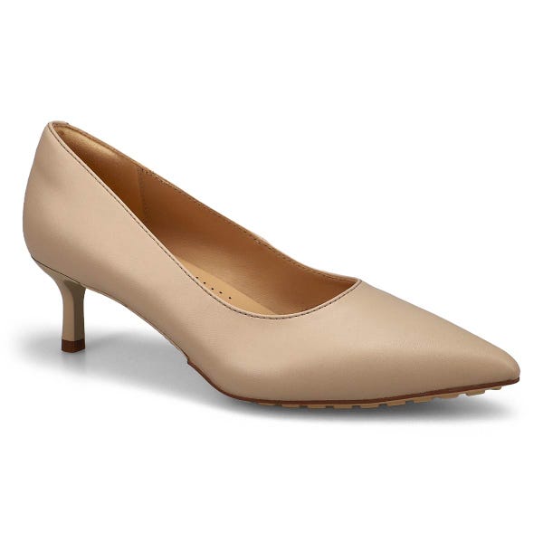 Escarpin en cuir ADELA COURT, sable, femmes