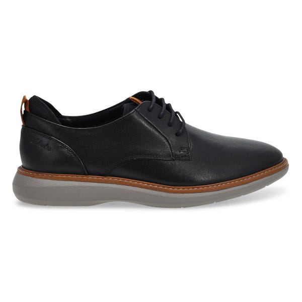 Men's Brantin Plain Wide Lace Up Oxford - Black