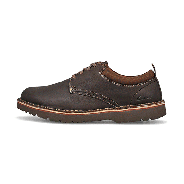 Clarks Men s Eastridge Low Wide Oxford Dark SoftMoc USA