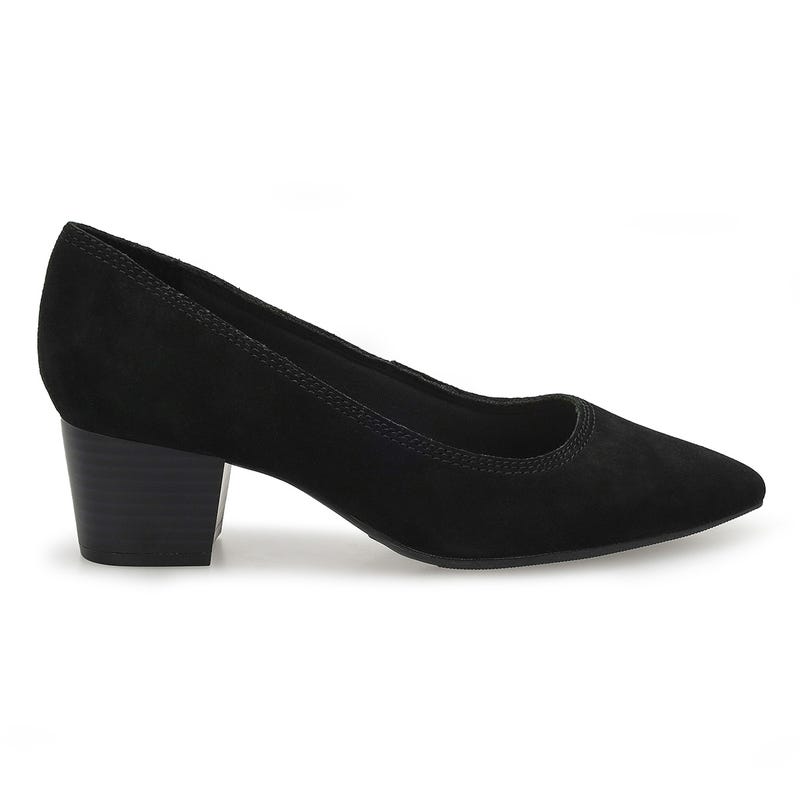 Women's Ellanie Hope Wide Dress Heel - Black Suede