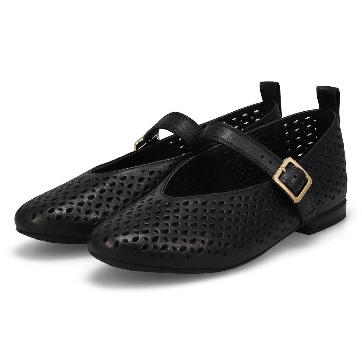 Women's Fawna Jane Leather Maryjane Dress Flat - Black
