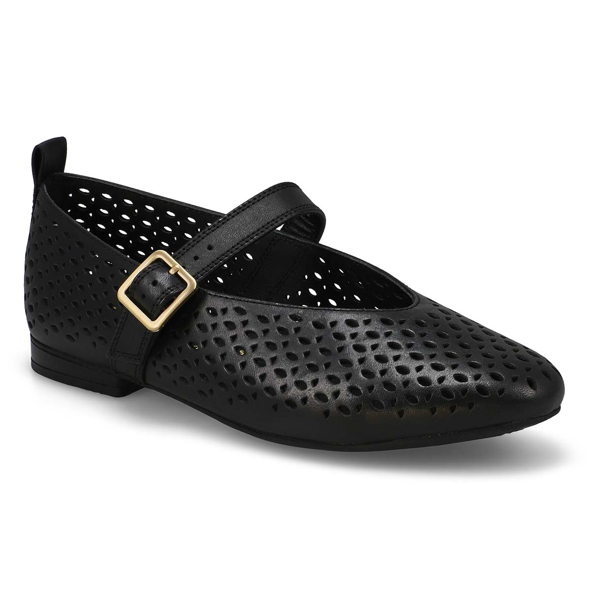 Women's Fawna Jane Leather Maryjane Dress Flat - Black