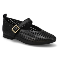 Women's Fawna Jane Leather Maryjane Dress Flat - Black