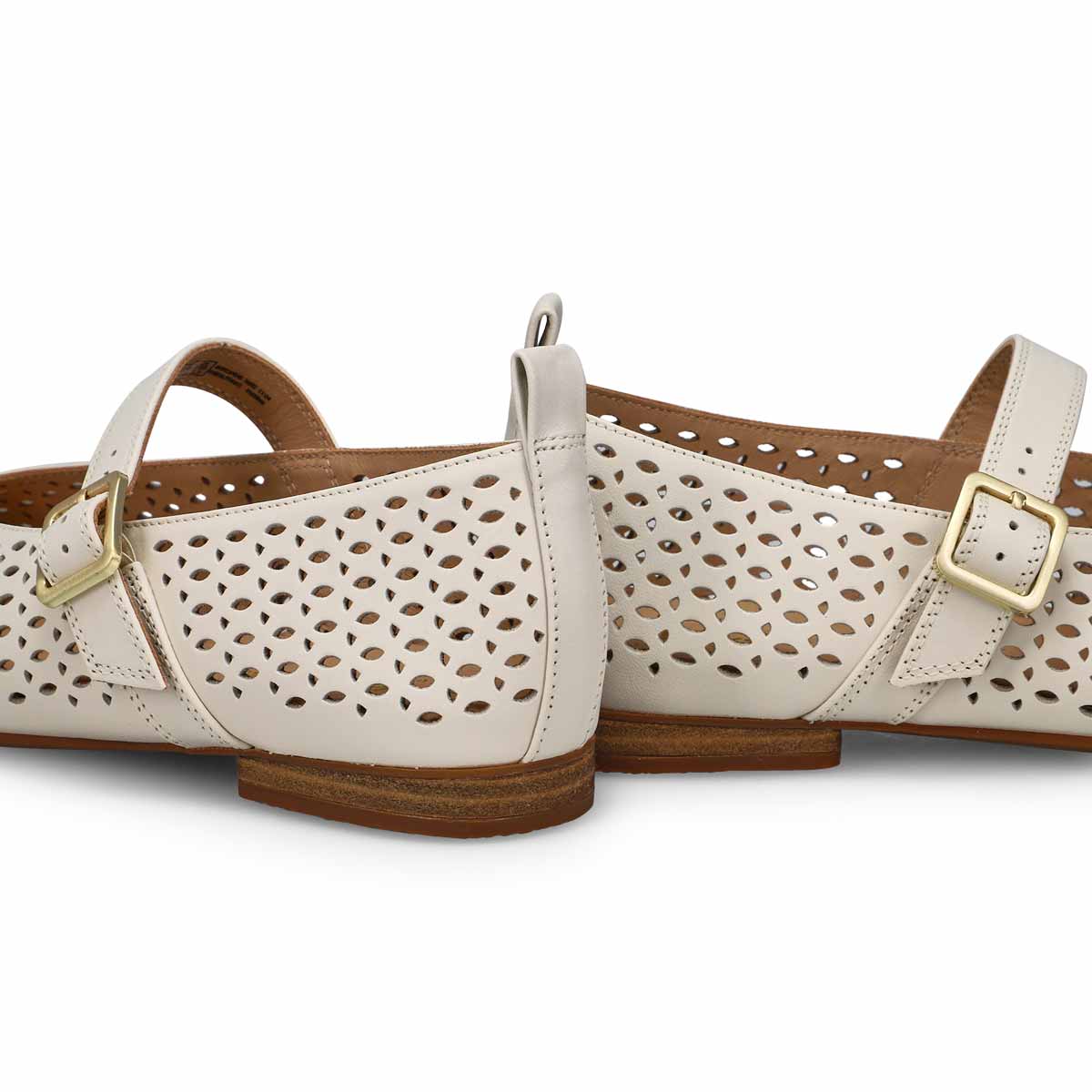 Women's Fawna Jane Leather Maryjane Dress Flat - Cream