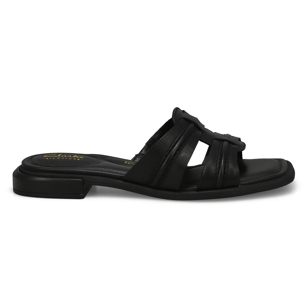 Sandale à enfiler en cuir ARIANY MULE, noir, femmes