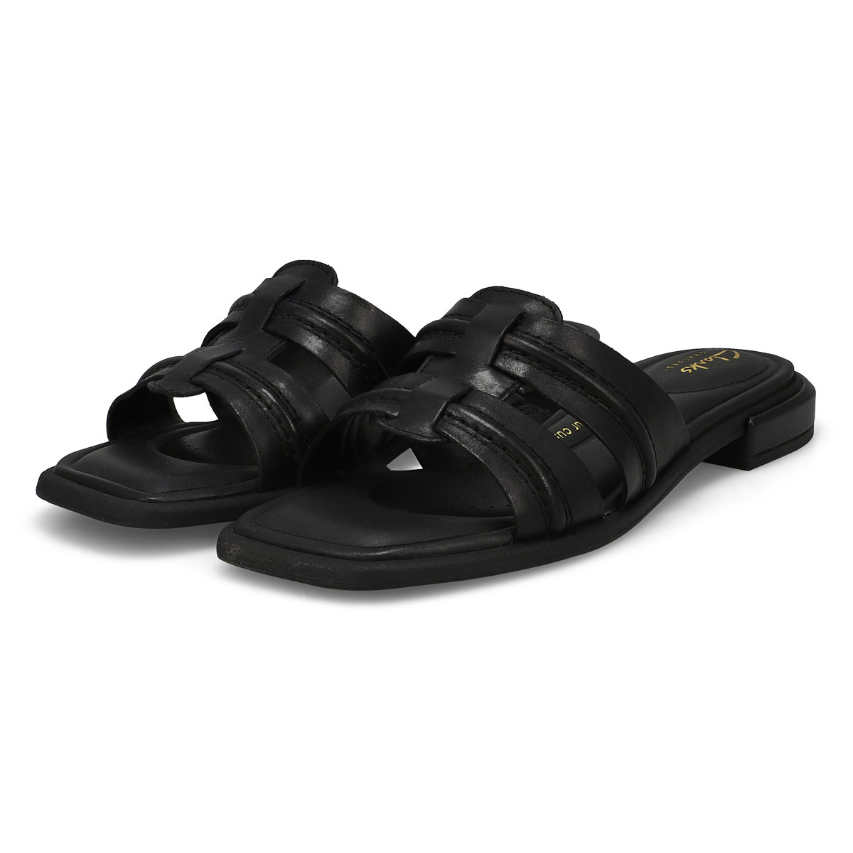 Sandale à enfiler en cuir ARIANY MULE, noir, femmes