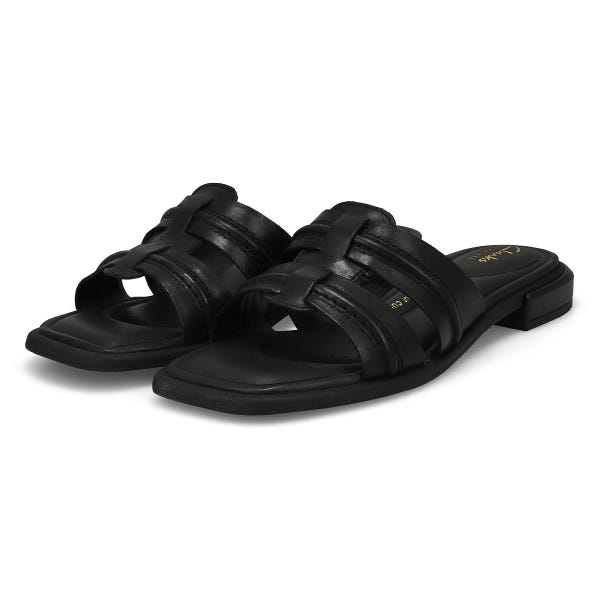Sandale à enfiler en cuir ARIANY MULE, noir, femmes