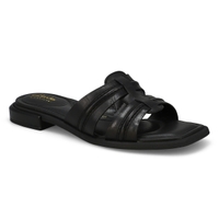 Sandale à enfiler en cuir ARIANY MULE, noir, femmes