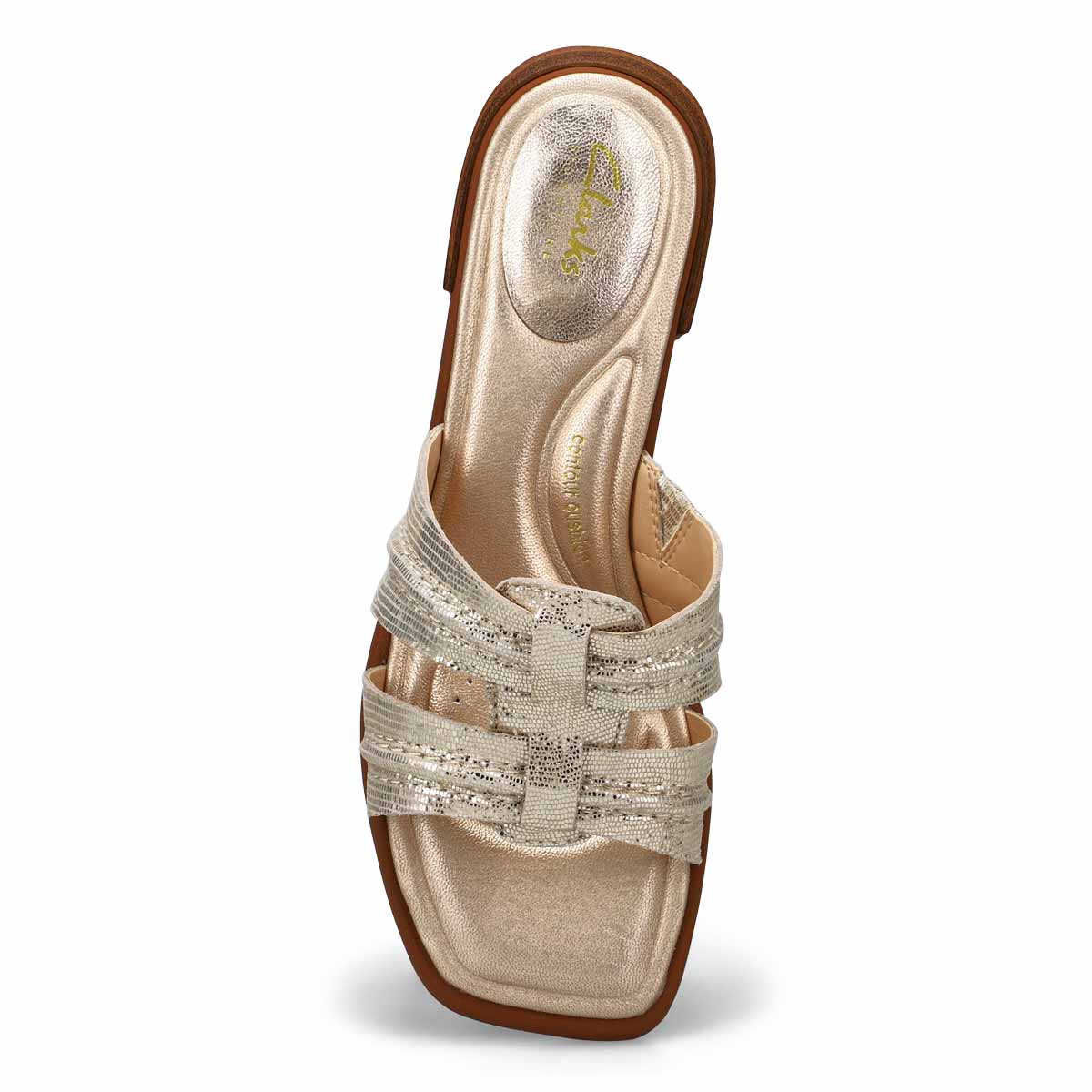 Sandale à enfiler en cuir ARIANY MULE, champagne, femmes