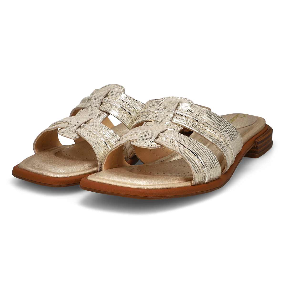 Sandale à enfiler en cuir ARIANY MULE, champagne, femmes