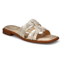 Sandale à enfiler en cuir ARIANY MULE, champagne, femmes