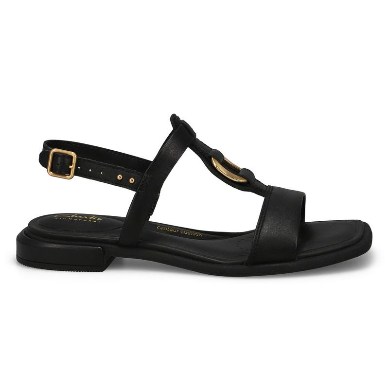 Women's Ariany Sling Leather Casual Sandal - Black