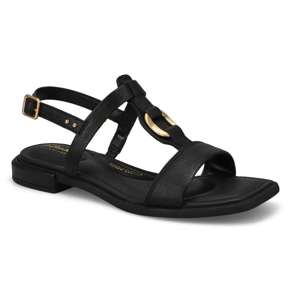 Women's Ariany Sling Leather Casual Sandal - Black