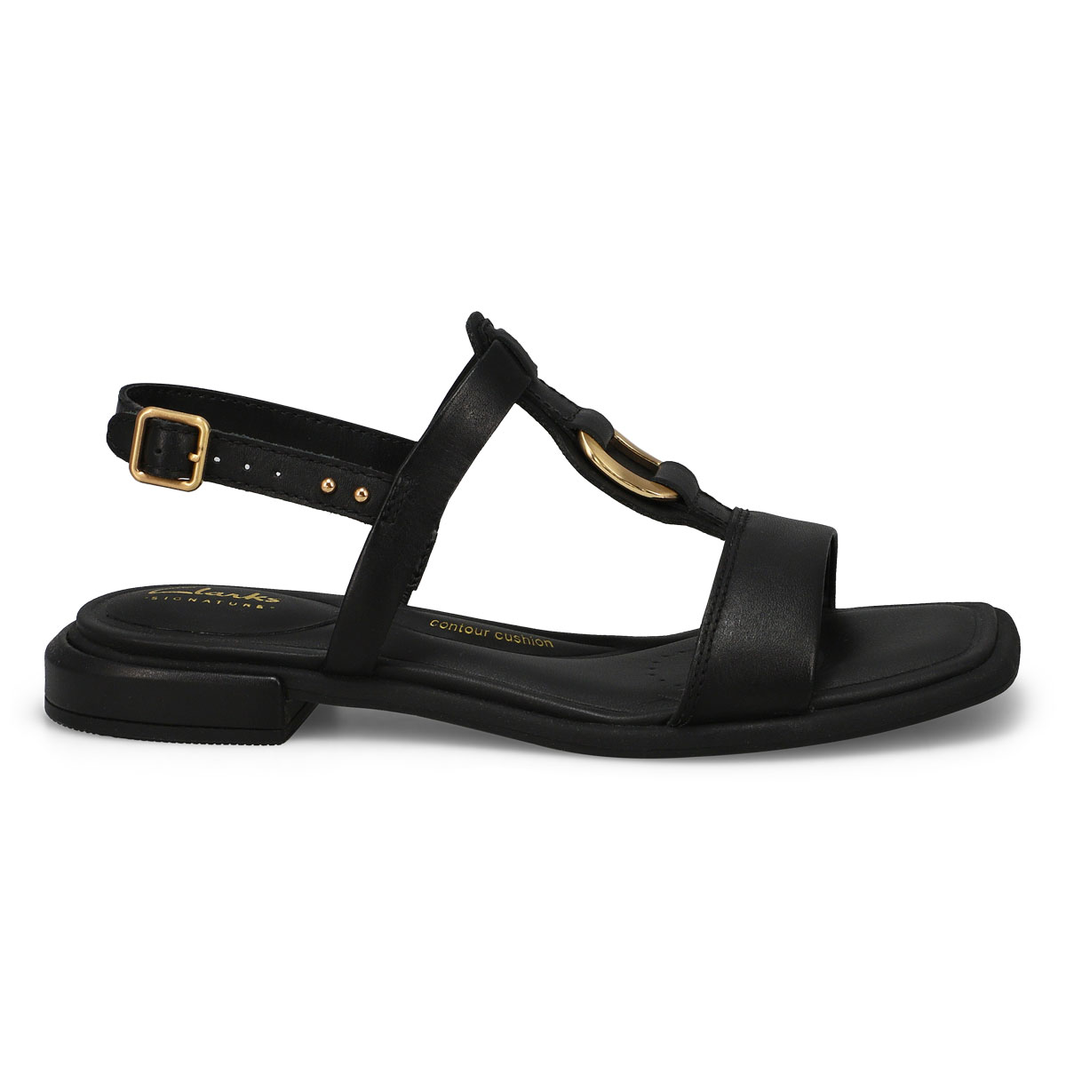 Sandale décontractée en cuir ARIANY SLING, noir, femmes