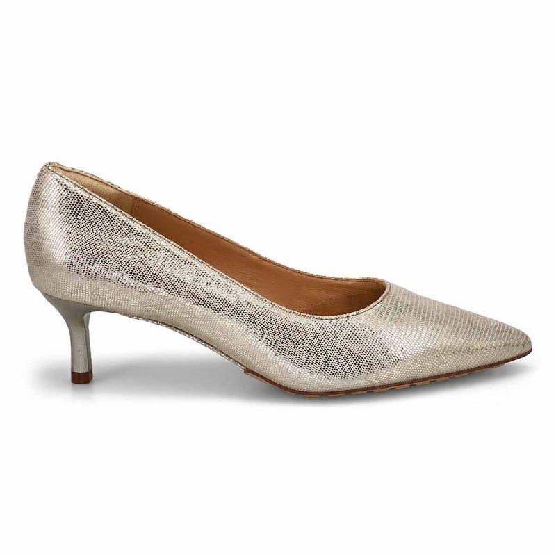 Escarpin en cuir ADELA COURT, champagne, femmes