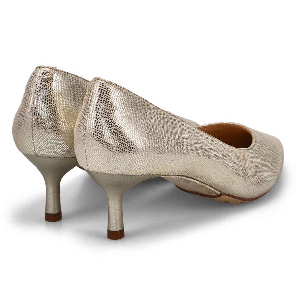 Escarpin en cuir ADELA COURT, champagne, femmes