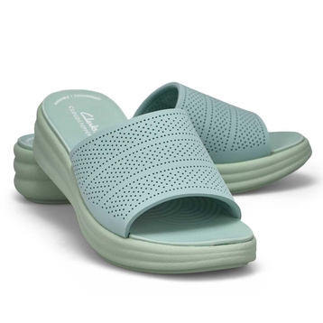 Women's  Drift Twist Platform Slide Wide Sandal - 