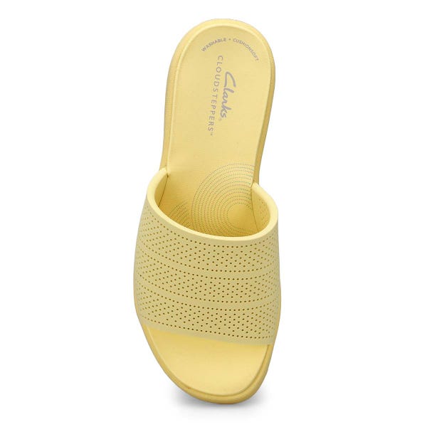 Claquette plateforme DRIFT TWIST, jaune pâle, femmes - LARGE