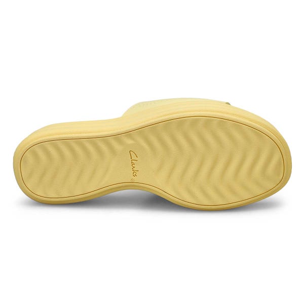 Claquette plateforme DRIFT TWIST, jaune pâle, femmes - LARGE