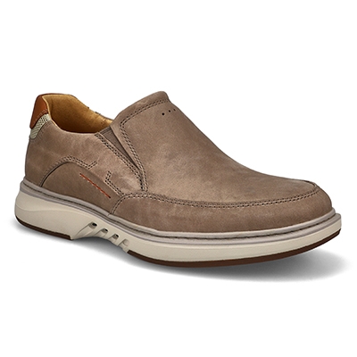 Mns Un Briley Step Slip On Wide Shoe - Light Grey