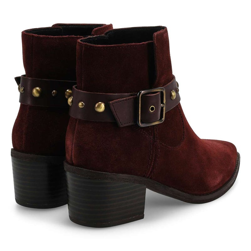 Women's Morzine Buckle Ankle Boot - Merlot