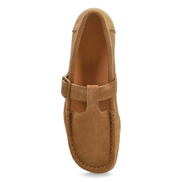 Women's Wallabee EVO Bar Casual Suede Mary Jane Shoe - Dark Sand