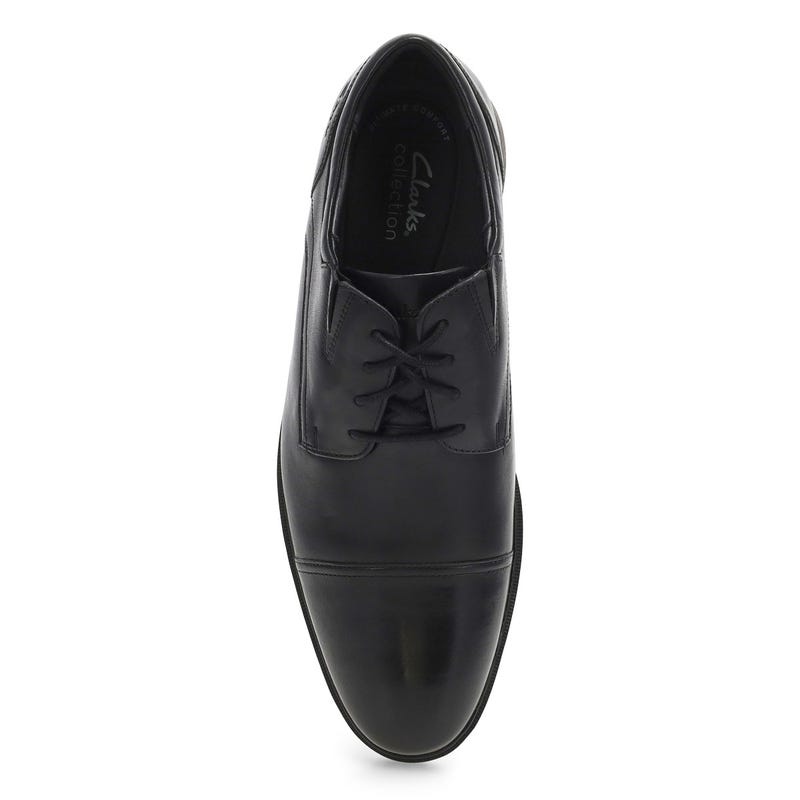 Men's Steadwell Cap Wide Dress Oxford  - Black